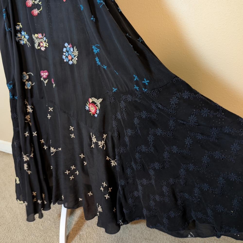 Johnny Was "Clarabelle" Embroidered Eyelet Maxi Dress - Picture 6 of 10
